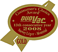 Zlatna medalje CONSUMERS CHOISE AWARD u kategoriji centralnih sistema usisavanja (centralnih usisivača) prašine